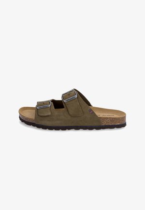 Armor lux, STRAP ZEF - Sandalias planas - dark khaki
