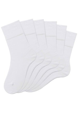6 PACK - Socken - weiß