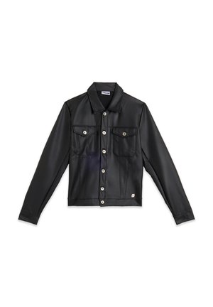 TRUCKER IN CON TAGLIO CORTO - Giacca in similpelle - black