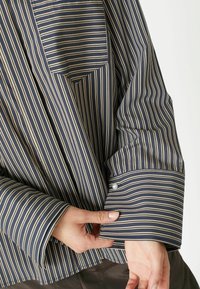 Co'couture FINA STRIPE  - Button-down blouse - black