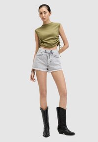AllSaints HEIDI  - Shorts vaqueros - snow grey