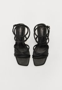 Even&Odd Wide Fit Sandale cu baretă pe gleznă - black