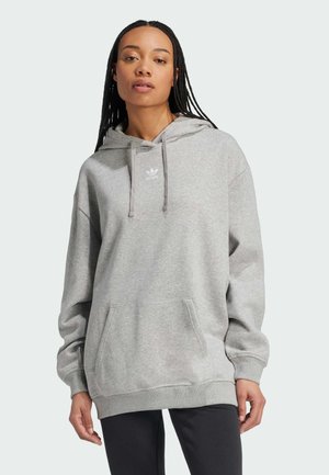 ESSENTIALS OVERSIZED FLEECE - Jersey con capucha - medium grey heather