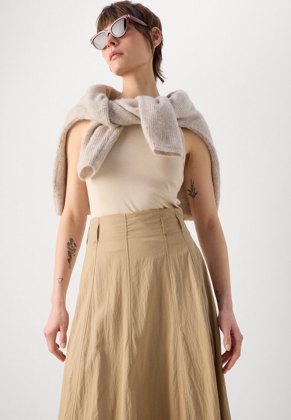 SKIRT ANJA - A-line skirt - dark beige2