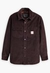 TELEGRAPH CORDUROY OVERSHIRT - Marškiniai - black coffee