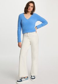 Morgan LONG-SLEEVED WITH FLUFFY - Trui - bleu