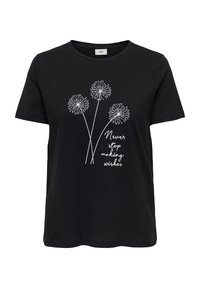 JDYFLORA  - Apdrukāts T-krekls - black