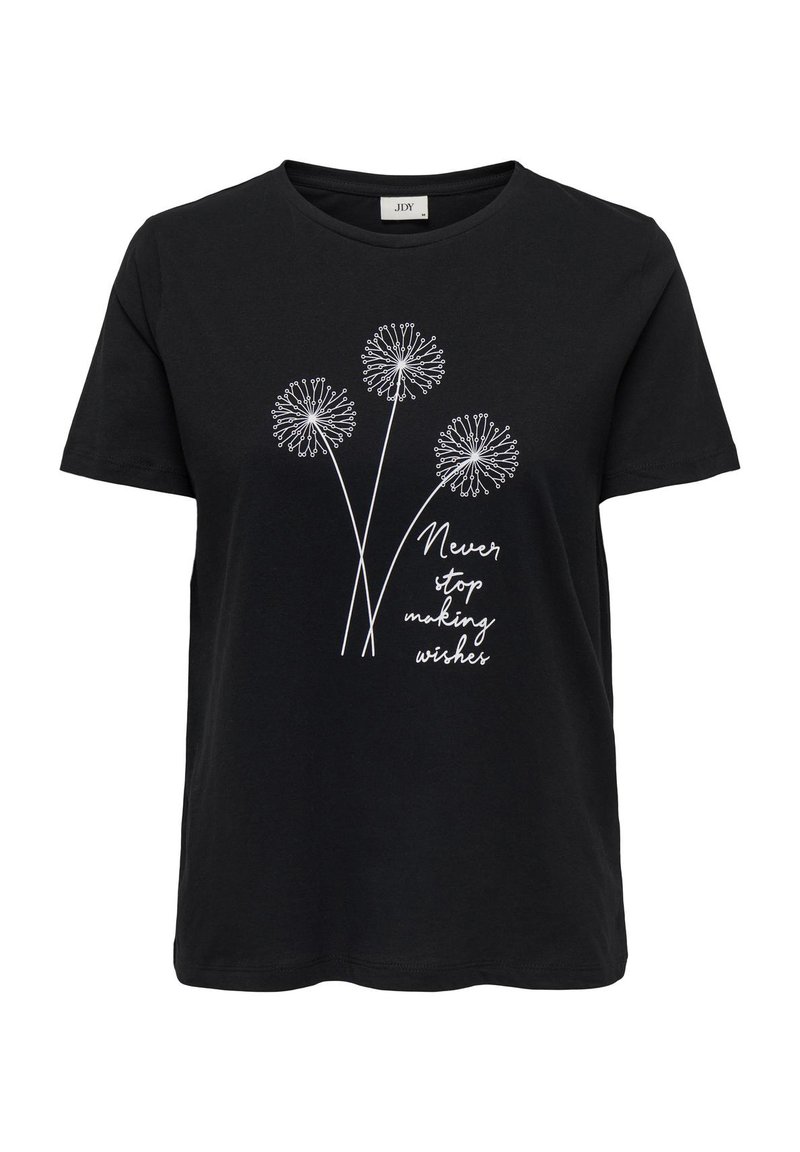 JDY T-shirt print zwart