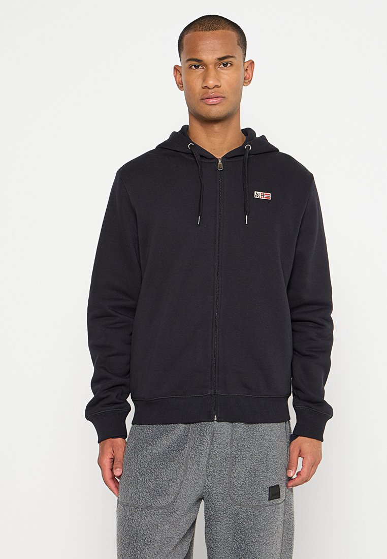 Napapijri Sweater met rits zwart Napapijri Sweater met rits zwart