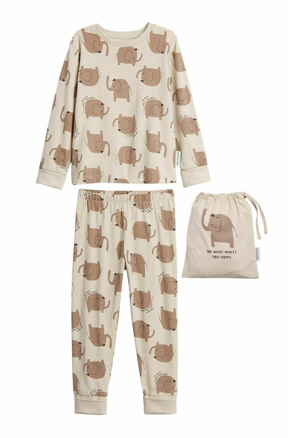 MÖNSTRAD I PRESENTPÅSE SET - Nachtwäsche Set - beige