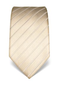 Vincenzo Boretti GESTREIFT - Tie - ecru