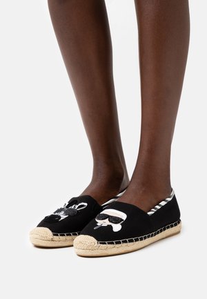 KAMINI KARNIMAL ZEBRA - Espadryle - black/white