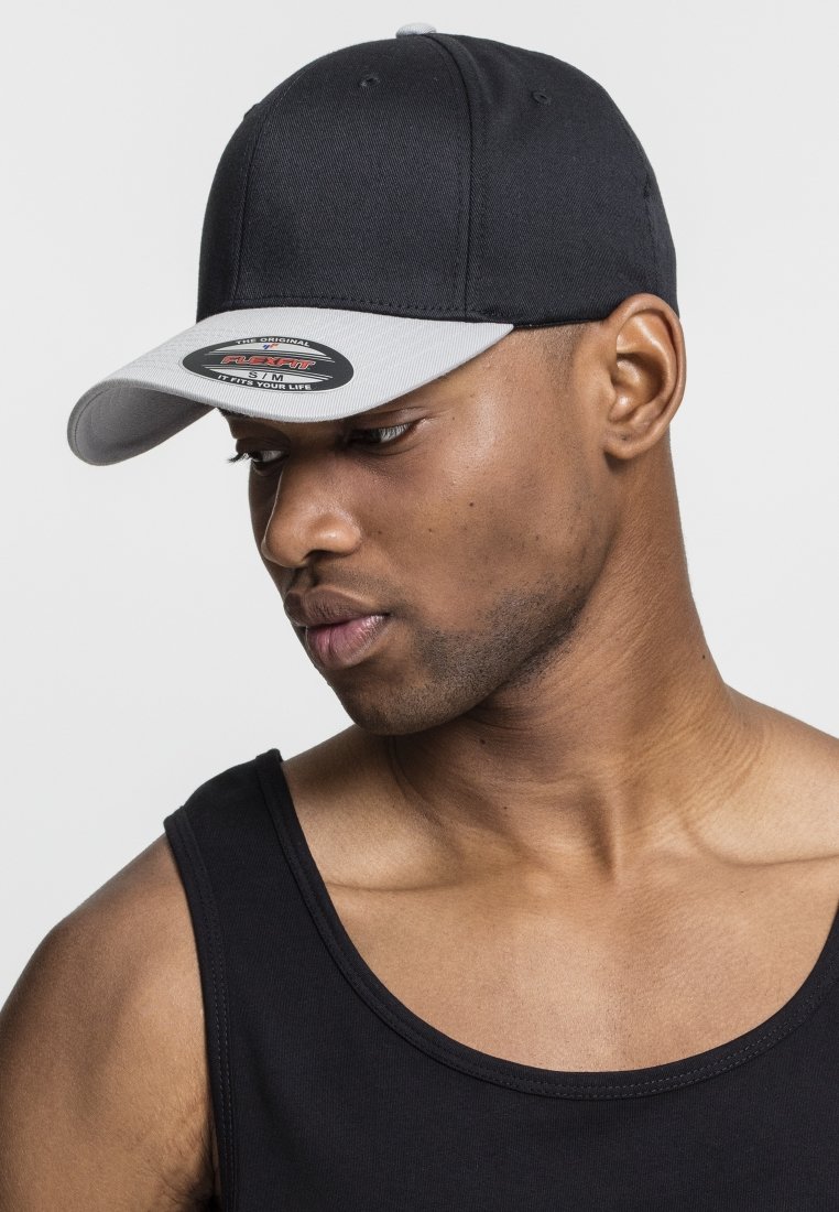 Flexfit - FLEXFIT WOOLY COMBED 2-TONE - Casquette - black/silver, Agrandir