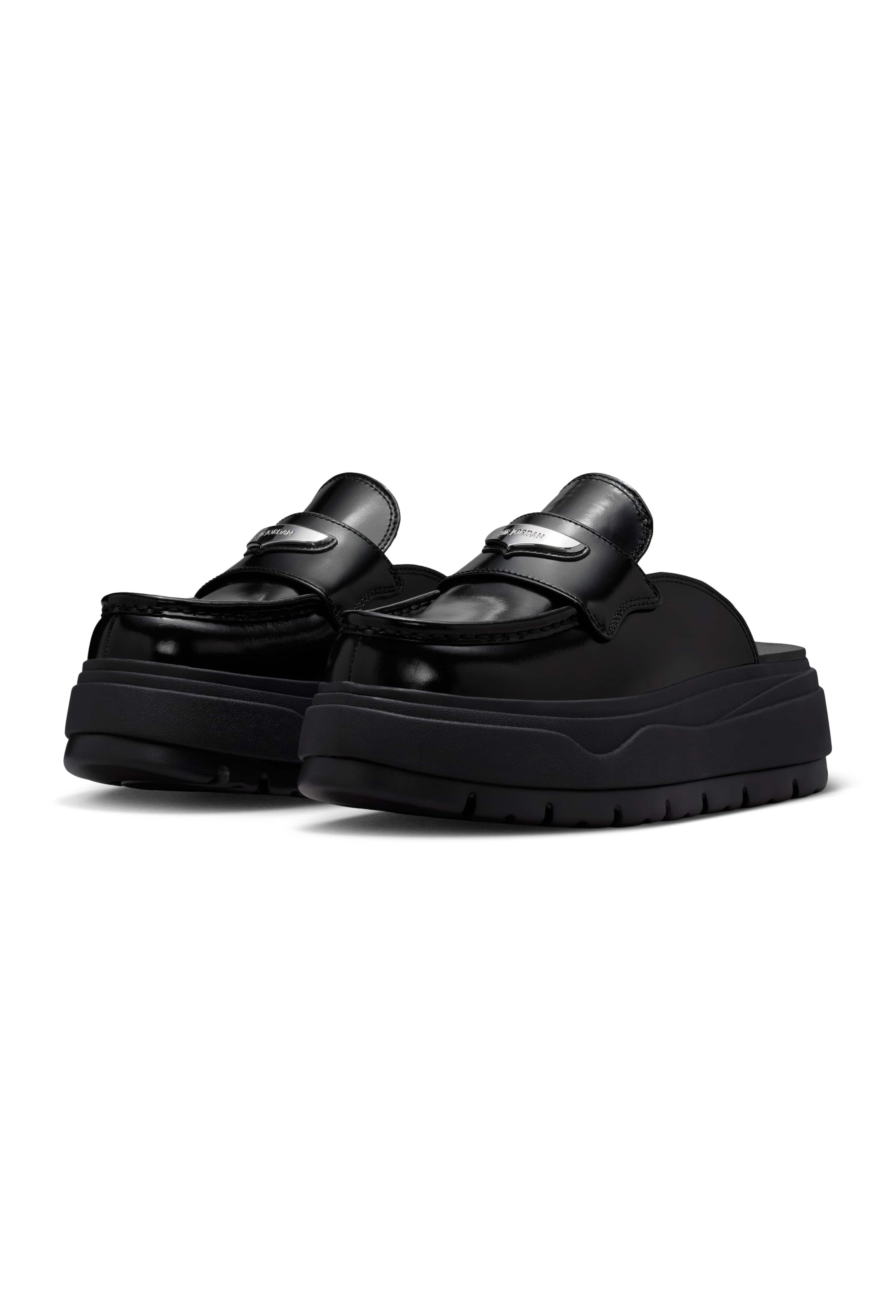 Jordan AIR JORDAN MULE - Papuci înalți - black/mtlc silver/negru