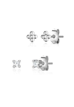 2ER SET  - Earrings - silberfarben