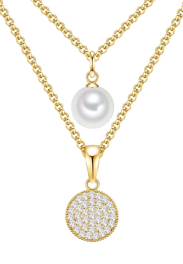 Halskette - gelbgoldfarben