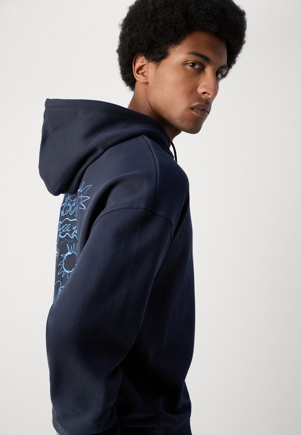 EMBROIDERED ARTWORK HOODIE - Sweatshirt - night4