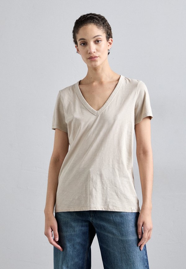 THE SLUB VEE - Basic T-shirt - fossil