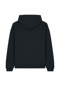 Felpa nera con cappuccio, dal fitting rilassato, con polsini e orlo a costine. Tessuto morbido, senza grafiche o decorazioni visibili.