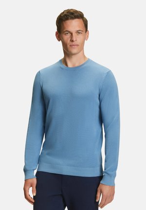 FALKE, BASIC CREW NECK - Pullover - azure