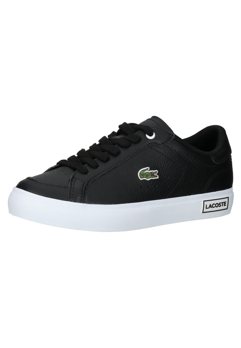Lacoste POWERCOURT - Sportcipő - blk/wht