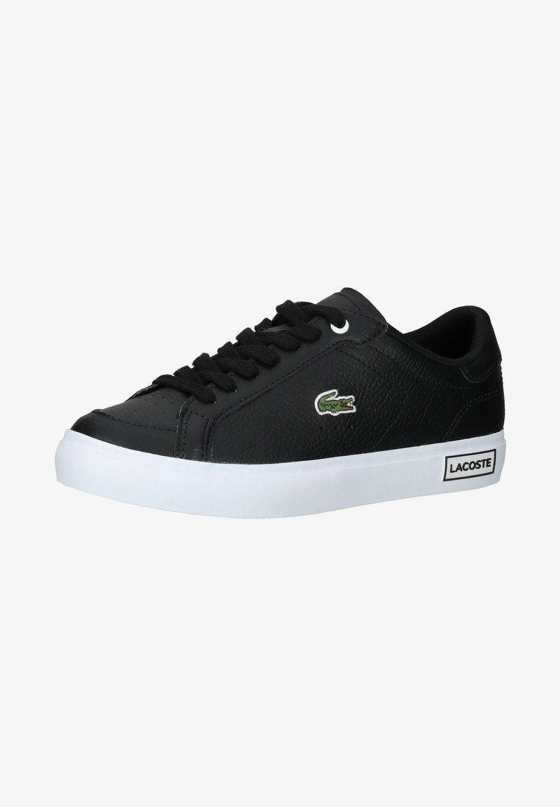 Lacoste POWERCOURT - Sportcipő - blk/wht