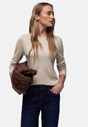 IN UNIFARBE - Maglietta a manica lunga - beige