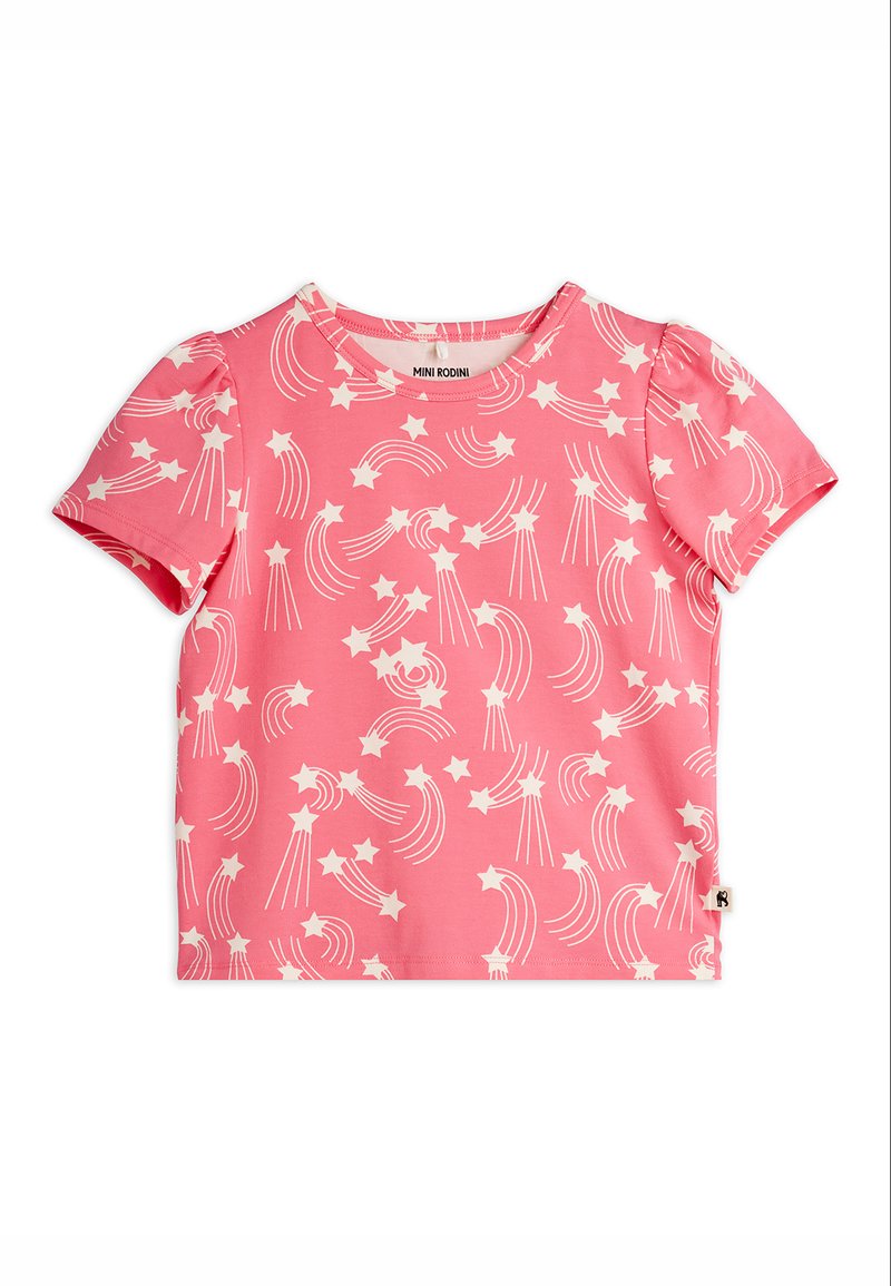 Mini Rodini STARFALL PUFF SLEEVE TOP - Camiseta estampada - pink/rosa ...