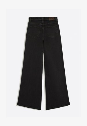 Bershka, HIGH-WAIST WIDE-LEG - JEANS - Wide Leg - black