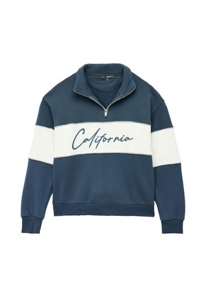HALF ZIPPERED - Sweatshirt - blue