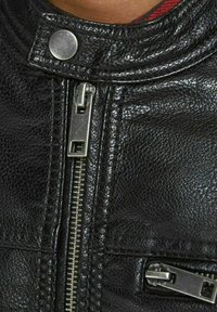 Jack & Jones JJEROCKY  - Bunda z umělé kůže - black