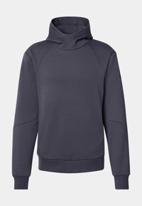 TECH HIGH NECK HOODIE - Felpa con cappuccio - anthrazit