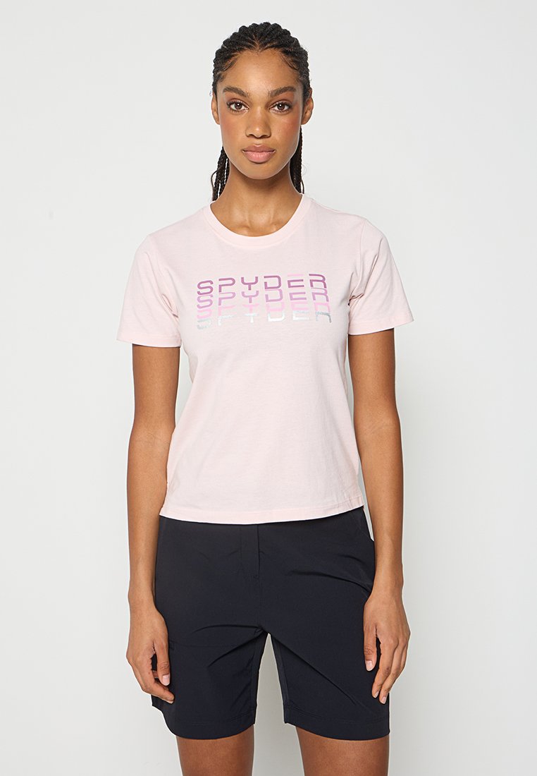 Spyder T-shirt print roze