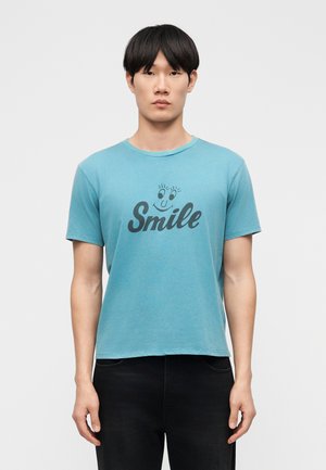 SMILE - T-shirt print - blue