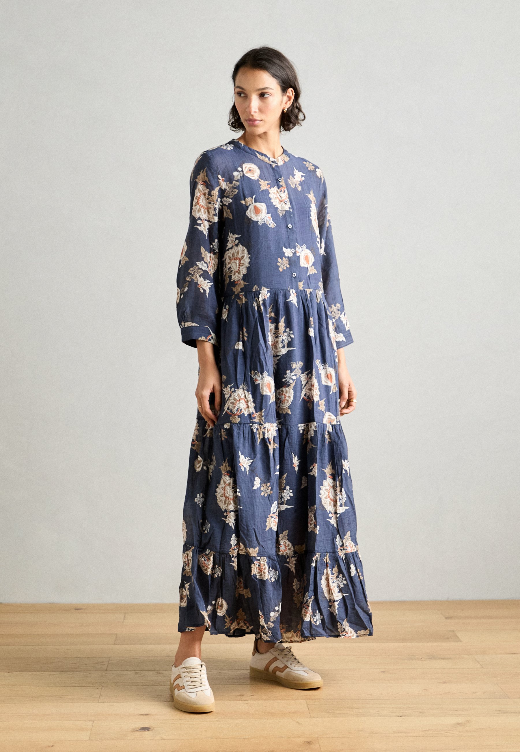 knee length dresses for ladies Sarai Maxi Dress in Creme by Lollys Laundry – Junior Edition main image 0