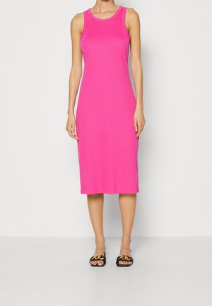 Gebreide jurk - neon pink