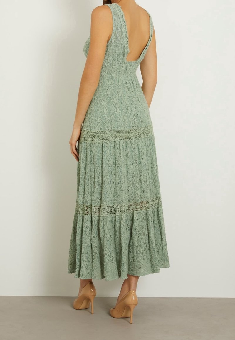 green lace dress forever 21 Portia Lace Skater Mini Dress Green main image 0