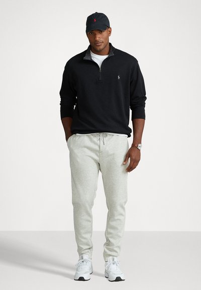 Polo Ralph Lauren Big & Tall LUXURY JERSEY QUARTER ZIP PULLOVER - Camisola de manga comprida - black