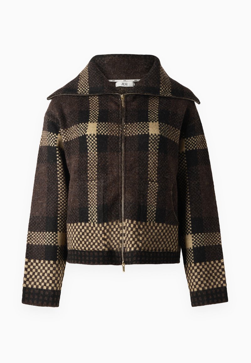 JDY Vest donkerbruin