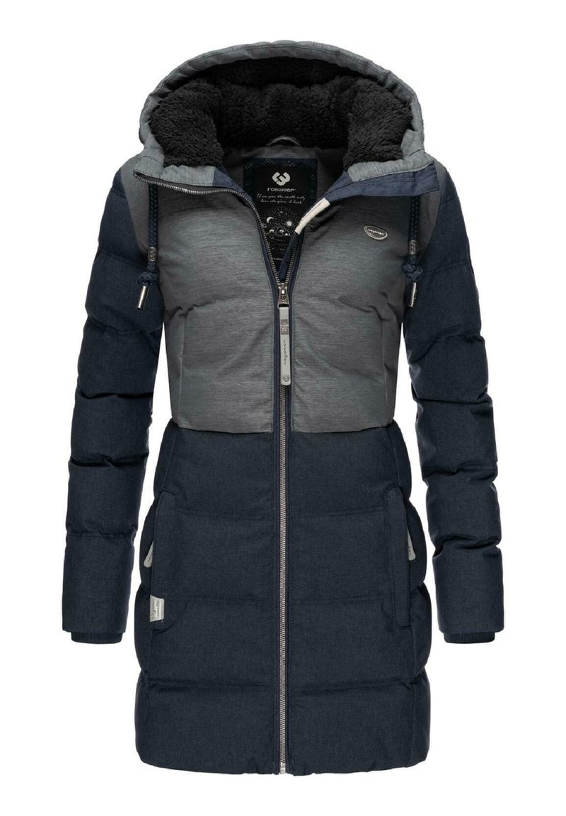 Ragwear ASHANI BLOCK INTL - Parka - dark blue/grey