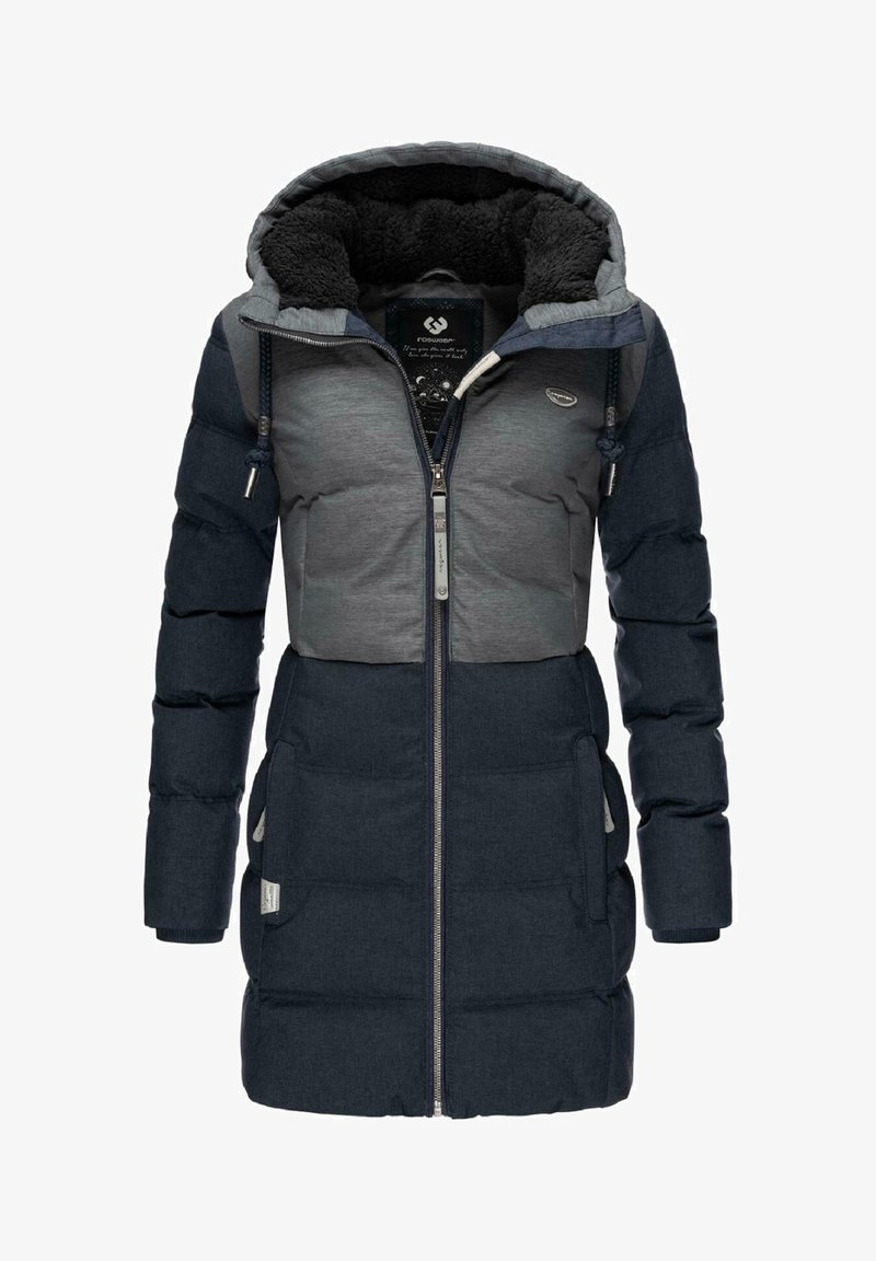 Ragwear ASHANI BLOCK INTL - Parka - dark blue/grey