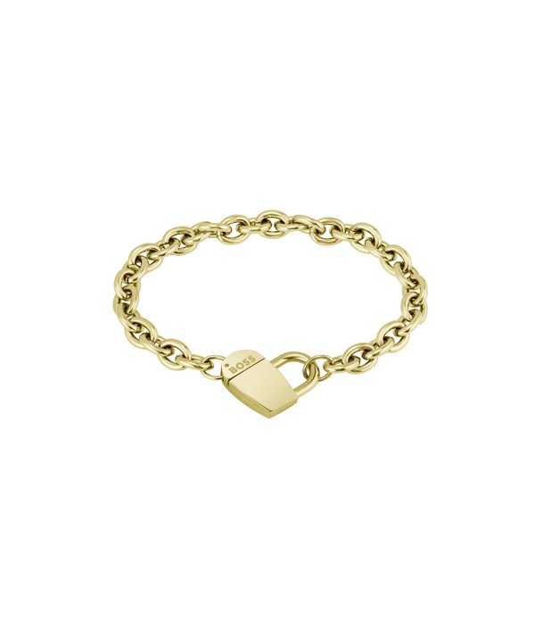 LYG IP CHAIN BRACELET WITH  STAMPED BOSS MONOGRAM HEART - Armband