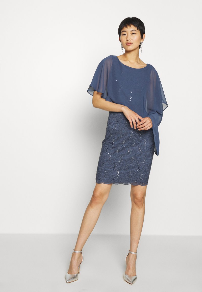 Swing Facelift Cocktailkleid Festliches Kleid Rauchblau Blau Zalando De