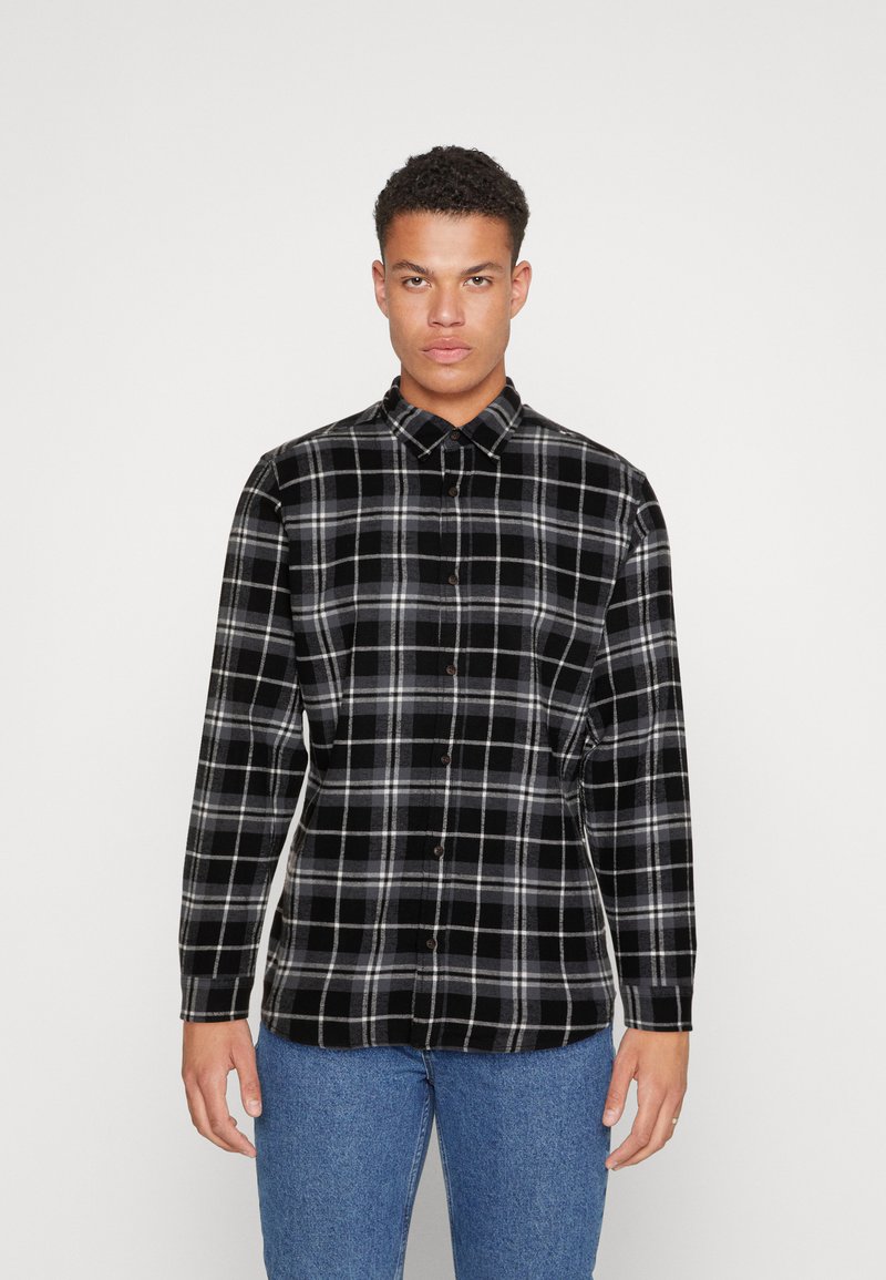 Jack & Jones FALL CHECK LS - Camisa - ombre blue