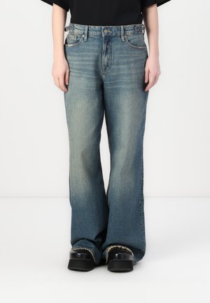 Good American GOOD EASE ADJUSTABLE TABS - Wide leg - indigo