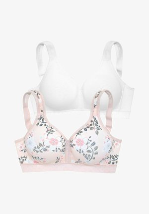 LASCANA, 2 PACK - T-shirt bra - rosé-bedruckt weiß