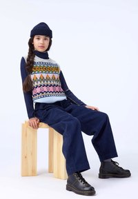 Molo GRACE VEST - Strikkegenser - kind argyle