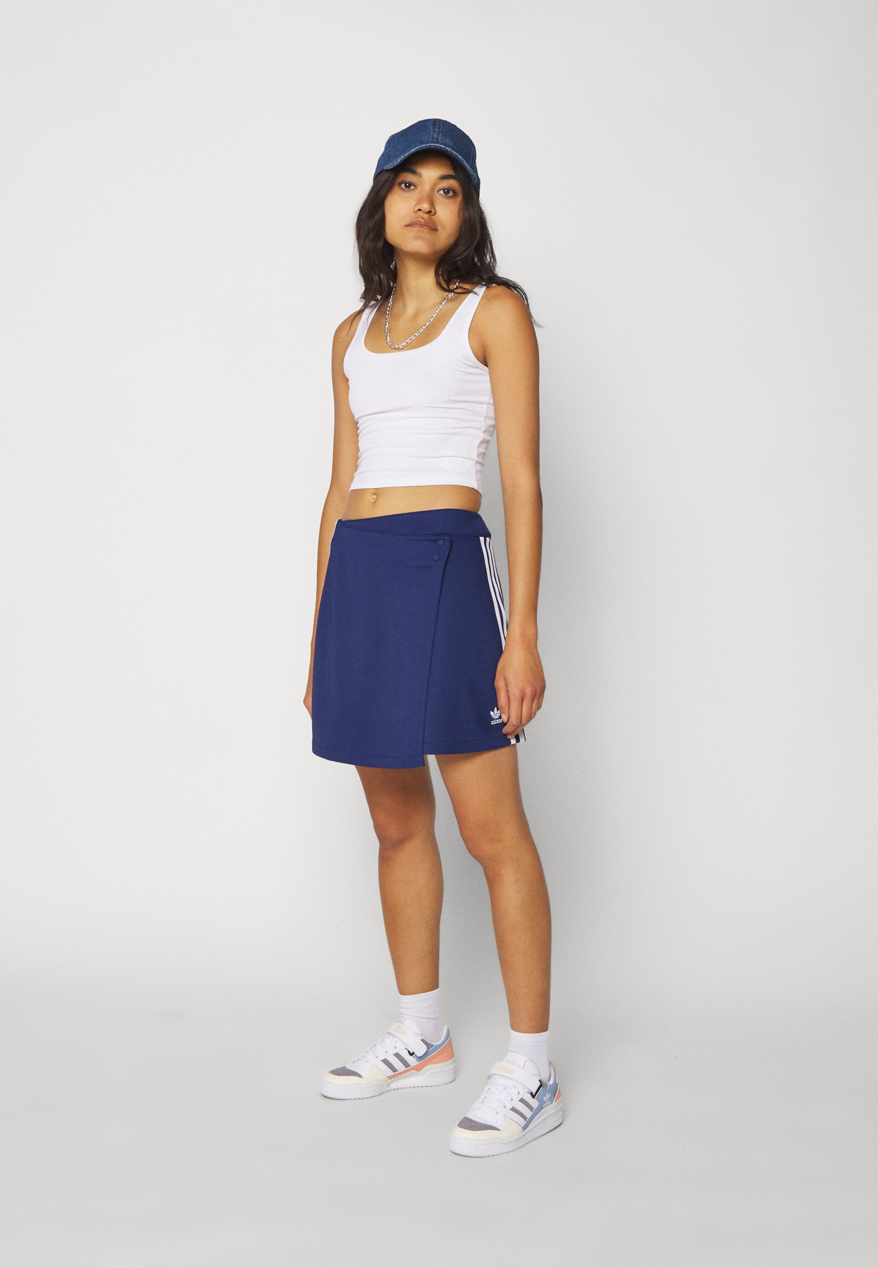 adidas 3 stripe mini skirt