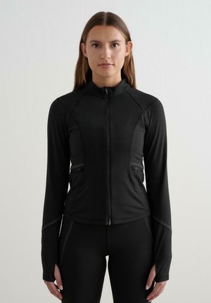REFLECTIVE WARMING ZIP - Tröja med dragkedja - black