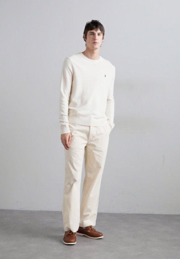 WOOL COTTON CREWNECK SWEATER - Jumper - andover cream3